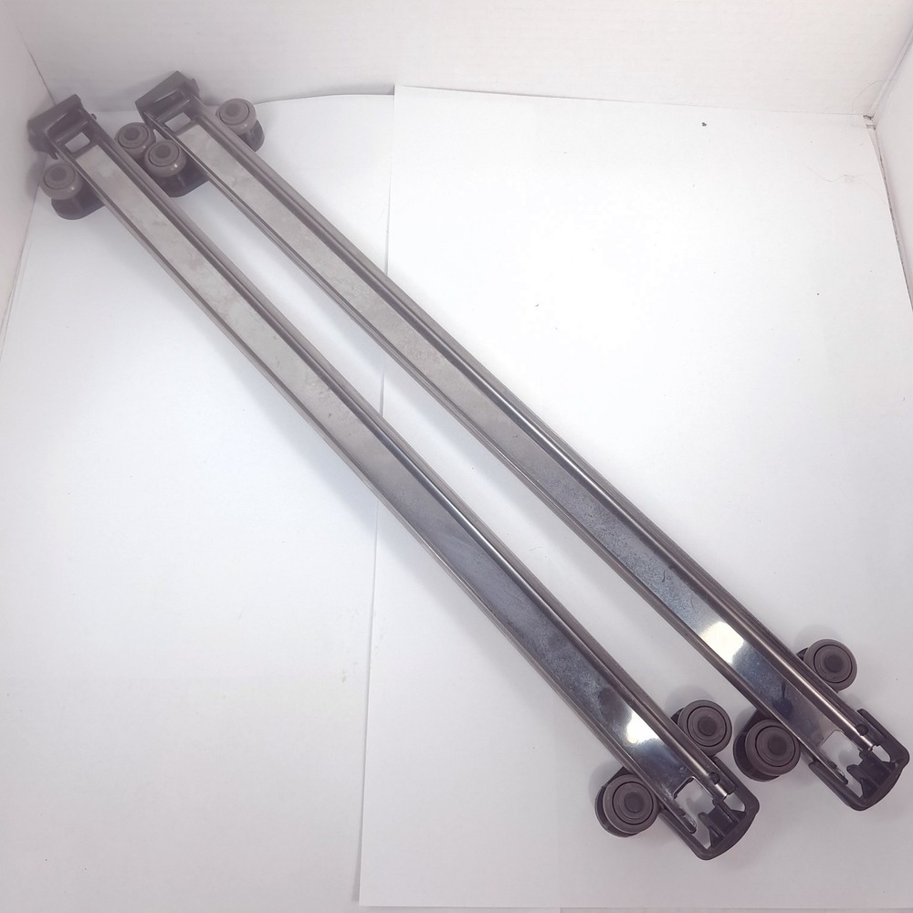 Whirlpool Kitchenaid Dishwasher w11086086 set rollers rack rail left right oem